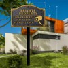 Morgtta Private Property - This Property Has Video Surveillance Statement