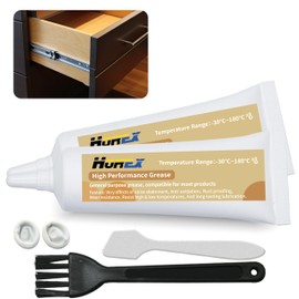 Horex 2pcs Drawer Slide Grease Cabinet Lubricant Door Hinge Window Sliding Rails Lithium Lube Anti Seize Squeak Rust Hardware Home Furniture Accessories for Kitchen Desk Dresser Closet Damper(20g*2)
