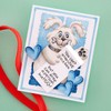 Spellbinders Stampendous Puppy Hugs Faces and Sentiments Clear Stamp Set
