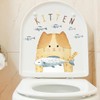 Fujitoya Wall Sticker Cat Fish Toilet Lid Refrigerator Lid Toilet