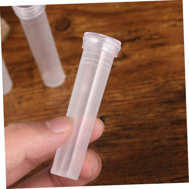 SUPVOX 100Pcs Transparent Hydroponic Flower Vases Desktop Plant Propagation Tubes