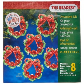Beadery Holiday - Juego de Adornos de Cuentas de 2.25 Pulgadas, Corona de arándano, Hace 8 Adornos