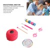 Wooden Knitter Spool Educational Doll Shape Portable Knitting Tool Kit