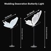 Wedding Butterfly Floor Lamp-Creative Butterfly Ceiling Lights Decoration, 23.6Inch Adjustable