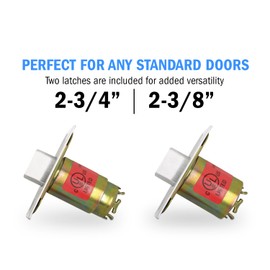 Nuk3y Bella Grade 2 Commercial Duty Cylindrical Knob Lockset UL Rated (Satin Stainless Steel, Passage)