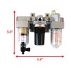 1/4" NPT Mini Compressed Air In Line Filter Regulator Lubricator