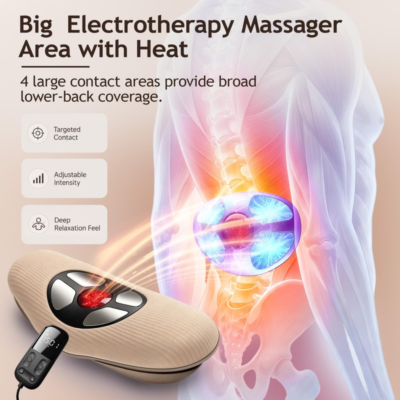 Lumbar Traction Device, FSA-HSA Triple Fusion Back Massager for Pain