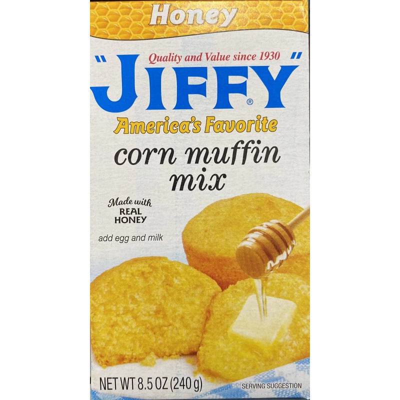Jiffy 4x Jiffy HONEY Corn Muffin Mix 8.5 Oz Baking