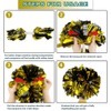 Lovecheer 2PCS Pom Poms Cheerleading Gold and Black Metallic Cheer
