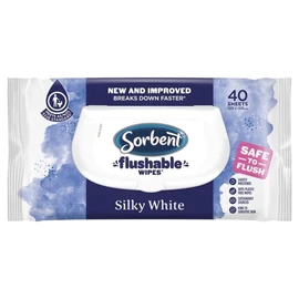 Sorbent Buy Sorbent Silky White Flushable Wipes 40 Sheets Online | Chempro Chemists