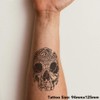 'Skull' Temporary Tattoo - Water Resistant, Skin-Safe, Non-Toxic Transfer (TO00019048)