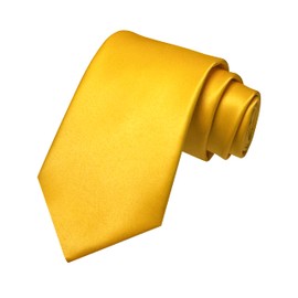 JEMYGINS Yellow Tie Silk Necktie for Men Business and Wedding