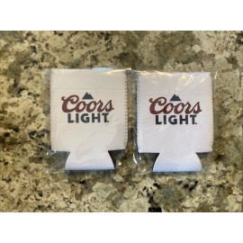 Coors Light 2-COORS LIGHT BEER 12oz CAN COOZIES COOLERS KOOZIE COOLIE HUGGIE NEW
