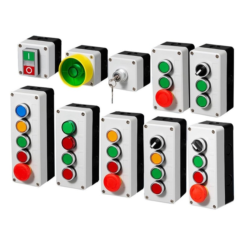 KDEGK Button Switch Control Box Plastic Hand-held self Starting Button