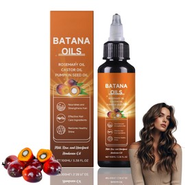 Batana Oil For Hair Growth,Moisturizes Scalp & Hair Oil,Nourishing & Volumizing Hair GrowthOil,Pumpkin SeedOil For Hair Strengthening And Scalp Care,4-In-1 ScalpOil Veganic Wild HairGrowthOil
