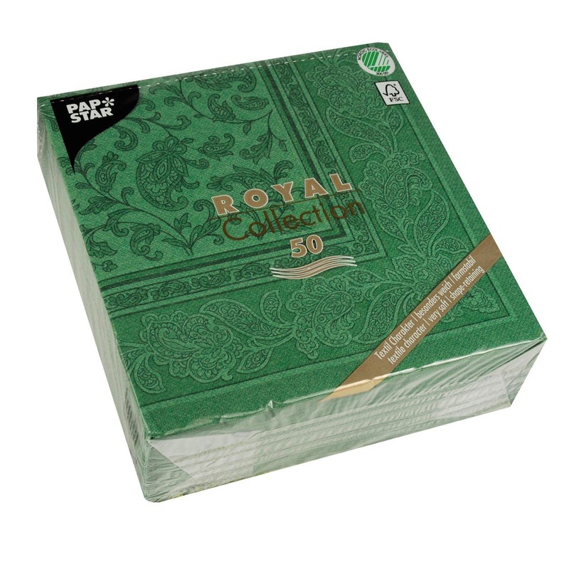 Papstar – 50 Serviettes ROYAL Collection 1/4-fold 40 cm x