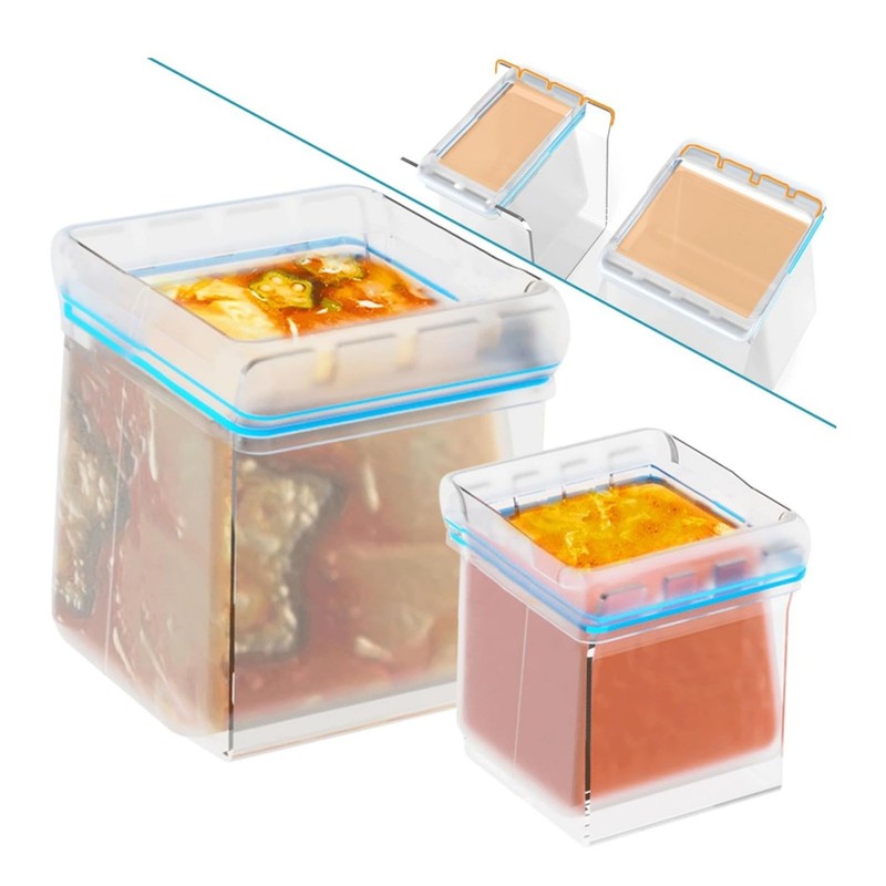 Filling Freezer Bag Stand Acrylic Adjustable Food Storage Bag Stand