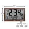 MARATHON Atomic Full Calendar Clock with Extra Large Digits Indoor