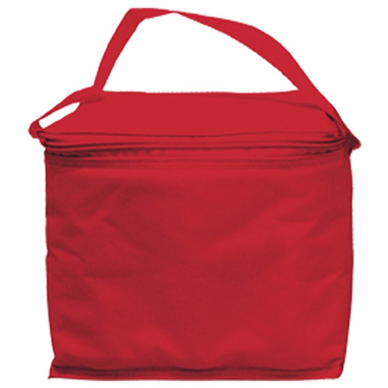 Canvas Stripe Lunch Picnic Totes Bag, Red, L