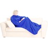 PEARL Fleece Blanket with Sleeves (Blue)
