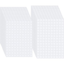 2000 Pcs Clear Double Sided Tape Stickers Transparent Round Adhesive Dots Stickers for Craft DIY Art Office Supplies (Round Dots)