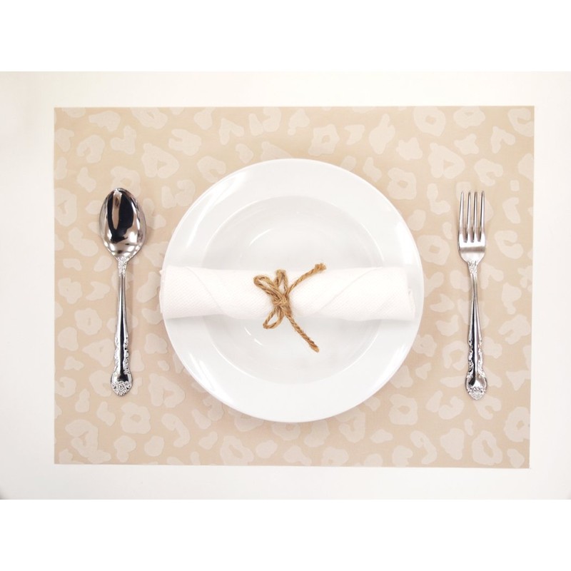 Towa Sangyo DECOOR Table Runner Interior Cloth Animal Leopard Brown