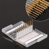 10 Pieces Titanium Coated End Mill Carbide CNC Cutter Tools
