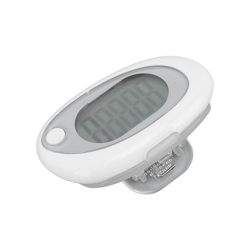 3D Pedometer Simple Step Counter with Clip Lanyard Accurate Quiet