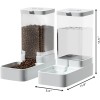 Gravity Pet Feeder and Water Dispenser Set