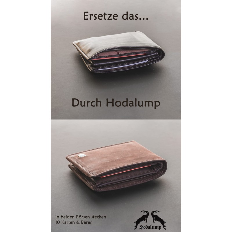 Hodalump Genuine Leather Men's Wallet in Gift Box with RFID