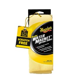 Meguiars X2000 Toalla de Secado de Microfibra con imn de Agua, 1 Paquete, Amarillo, 22 x 30 Pulgadas                                                  
