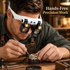 LED Head-Mounted Magnifier for Precision Work – 2-Pack with Interchangeable