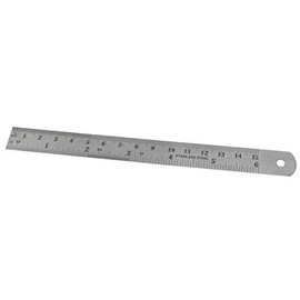6" Steel Ruler Inches Millimeters Jewelry Gemstone Diamond Findings Measuring Tool