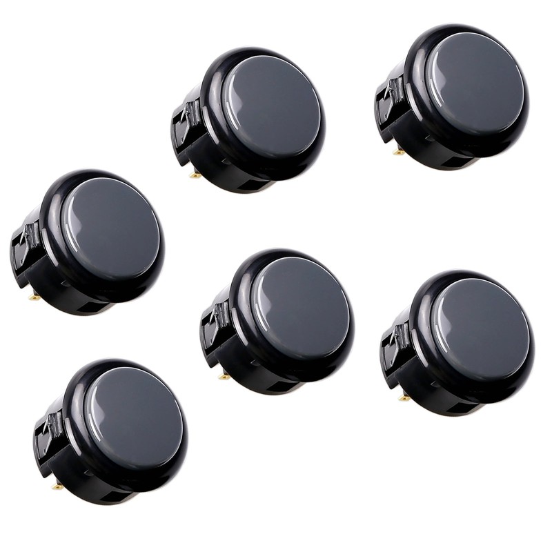 SANWA 6 pcs OBSF-30 Original Push Button 30mm - for