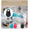 Smart Luggage Tracker Tag Key Finder 4 Pack, Dog GPS