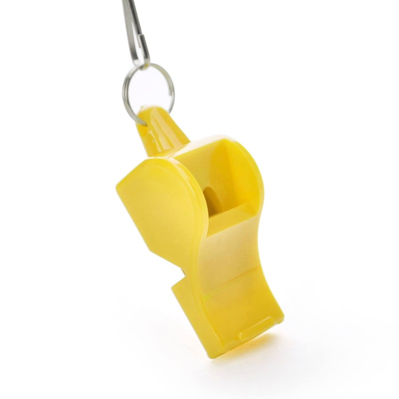 GOGO Safety Whistle with Breakaway Lanyard, Classic Plastic Whistle, Emergency