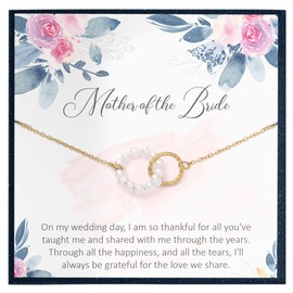 Mother of The Bride Gifts from Bride to Mother of The Bride Bracelet from Daughter Mother Bride Wedding Gifts Mother Daughter Bracelet Wedding