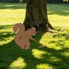 Rustic Raking Squirrel Metal Garden Stake, Funny Patio Decor