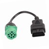 9 Pin Male Head to 16 Pin OBD2 Truck Diagnostic