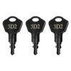 Niahm Sentry Safe Replacement Keys Model 1100-Codes 3A2 for Sentry