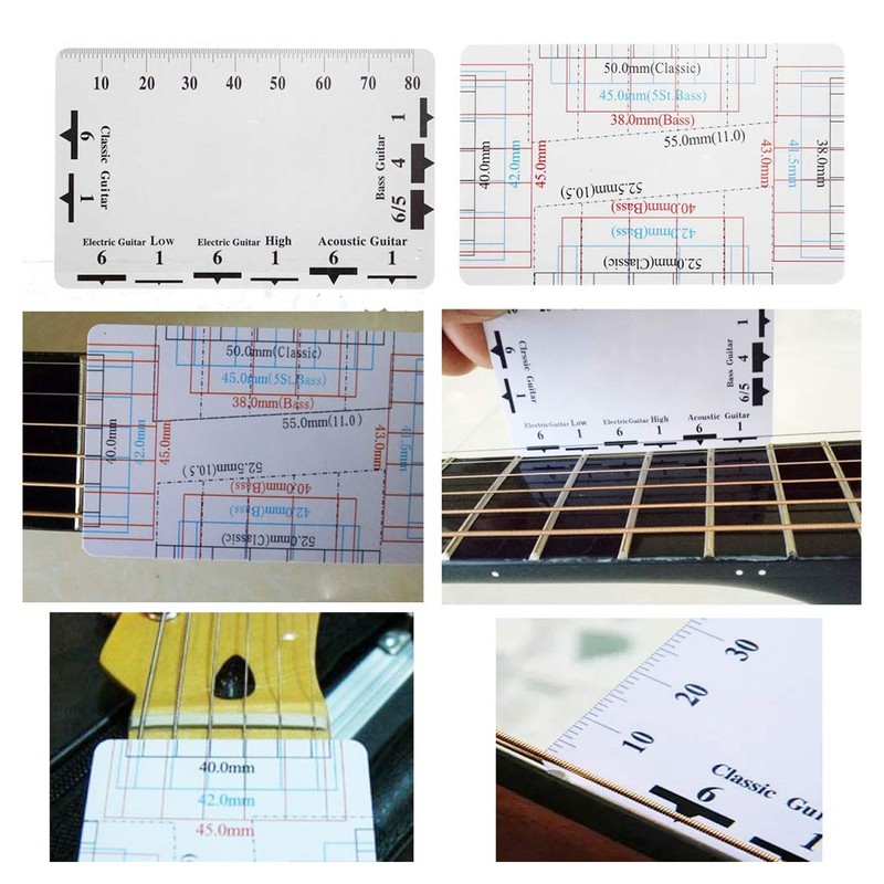 Guitar Maintenance Tool Kit Hex Wrench File Screwdriver Ruler String