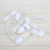 OHEETU 10Pcs 10ML Transparent Empty Squeezable Dropper Bottles Refillable Eye