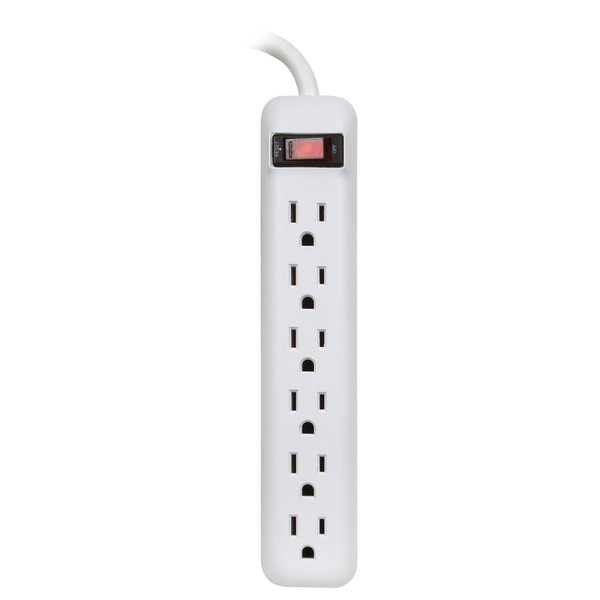 Prime Wire & Cable PB801118 6-Outlet Power Strip with 14-3
