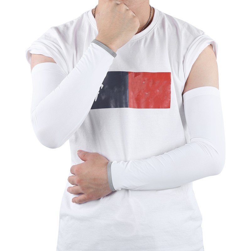 1 Pair Breathable Mesh Arm Warmer Sunscreen Arm Covers with