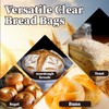 Lesibag 100Pcs 11"x 14" Bottom Gusset Bread Loaf Bags with