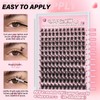 Lash Clusters Fluffy 144pcs D Curl 8-18mm Natural Lash Clusters