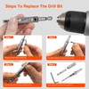 FiLwW Self-Centering Drill Bit Set, CC2430 3/32", 7/64", 9/64" Self