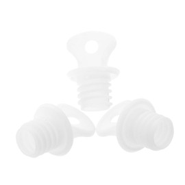 Minkissy 3pcs Warm Fleece Cover Hot Water Bottle Lid Replacement Plug Leakproof Sealing Cap