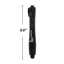 Emraw Black Bullet Tip Jumbo Permanent Marker with Grip Dry Erase Low Odor Whiteboard Comfortable Grip Office Markers for Paper and Plastic Mini Sharpie Pens Pack of 2