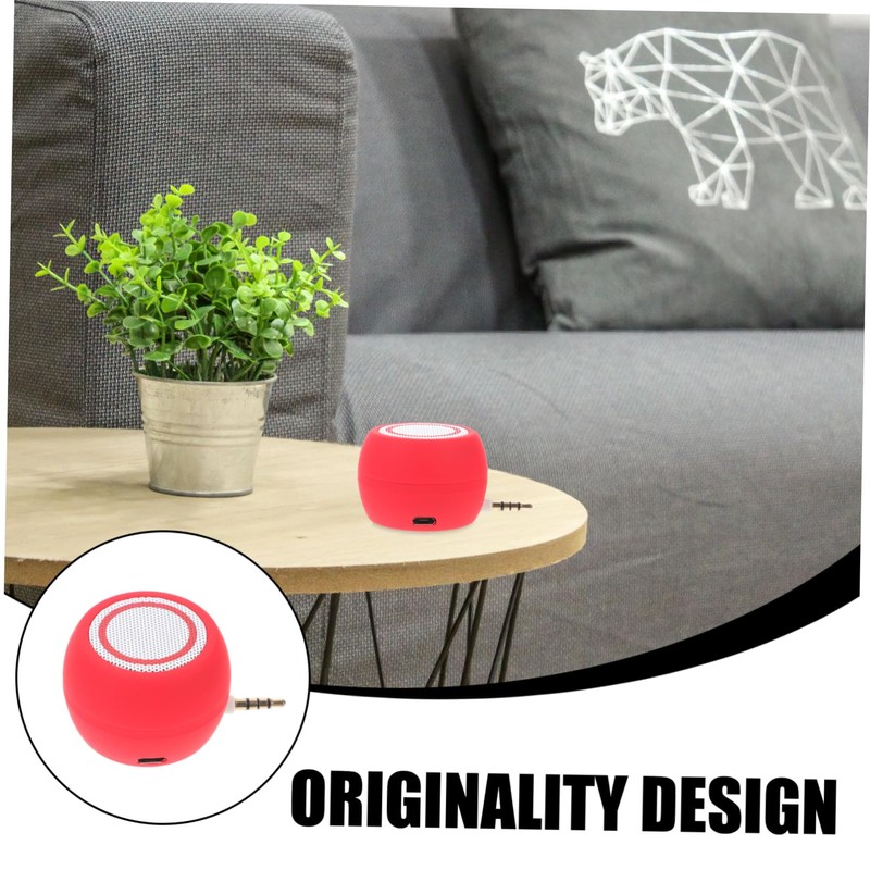 Tofficu 3.5mm Input Mini Speaker Desktop External Speaker Computer Portable